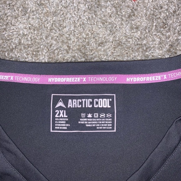 Arctic Cool Dark & Light Gray Shirt size 2X - Picture 3 of 5